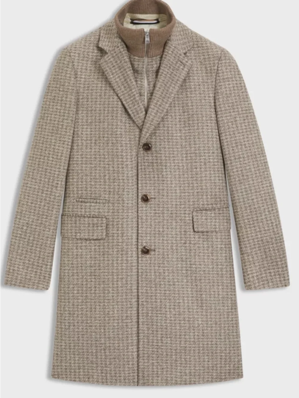 BOSS SLIM-FIT COAT WITH DETACHABLE INNER Slim fit